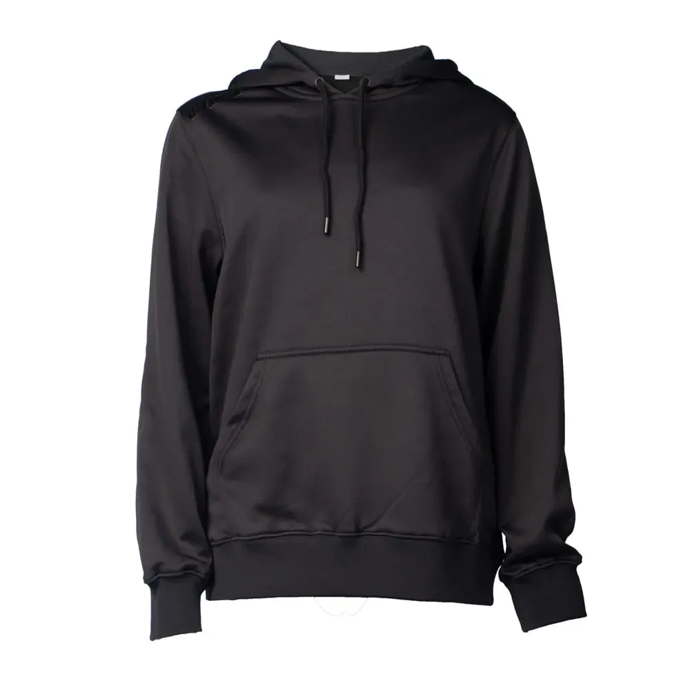 Casaco masculino Olympikus preto mostrando detalhe do capuz e mangas longas